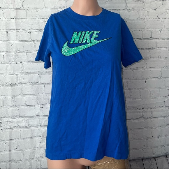 Nike Other - The Nike Tee Boys Blue & Green shirt size L